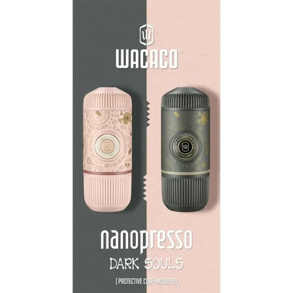 اسپرسوساز دستی واکاکو ارواح تاریکی مدل Nanopresso Dark Souls Grey با کیف محافظ - Image 6