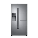 تصوير يخچال سايد سامسونگ ROSSO2 در فروشگاه آويوا شيراز با نماي کامل و طراحي جديد ساید باي ساید سامسونگ